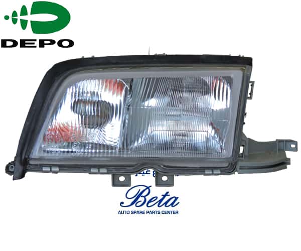 Mercedes C-Class W202 (1997-2000), Headlamp (Left), Depo, 2028202961 / 2028202361