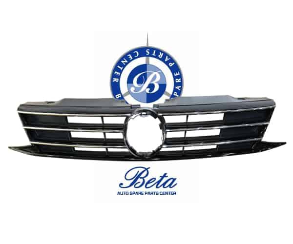 Volkswagen Jetta (2015-2018), Radiator Grille (Black and Chrome), China, 5C6853651AJZLL