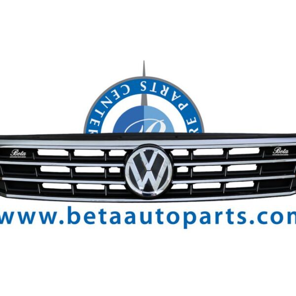 Volkswagen Passat (2015-2019), Radiator Grille Middle Equipped without Logo - USA Type (Black and Chrome), China, 561853651HOQE
