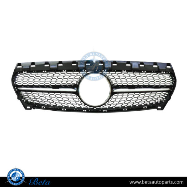W117-GRILL-DIAMOND-STYLE-BLACK-CHINA-1178801303.jpg Mercedes CLA-Class C117 (2013-2018), Radiator Grille Diamond Look (Black and Chrome), China