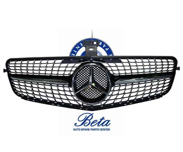 W204-GRILL-DIAMOND-STYLE-2048802460-BLACK.jpg Mercedes C-Class W204 (2008-2014), Radiator Grille Diamond Look (Black), China, 2048802460