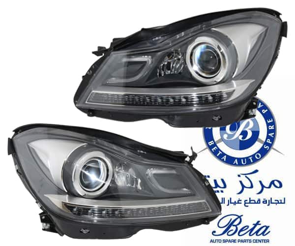 Mercedes C-Class W204 (2011-2014), Headlamp Upgrade to LED Look, Depo