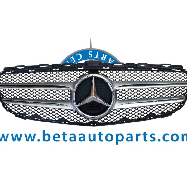 W205-GRILL-AVANTGARDE-WITH-SPORT-2-LINE-2058880023-FROM-CHINA.jpg Mercedes C-Class W205 (2015-2018), Radiator Grille 2-Line without Camera Hole (Sport/Avantgarde), China, 2058880023