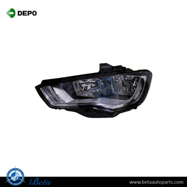 Audi A3 (2013-2016), Headlamp Normal (Left), Depo, 8V0941003