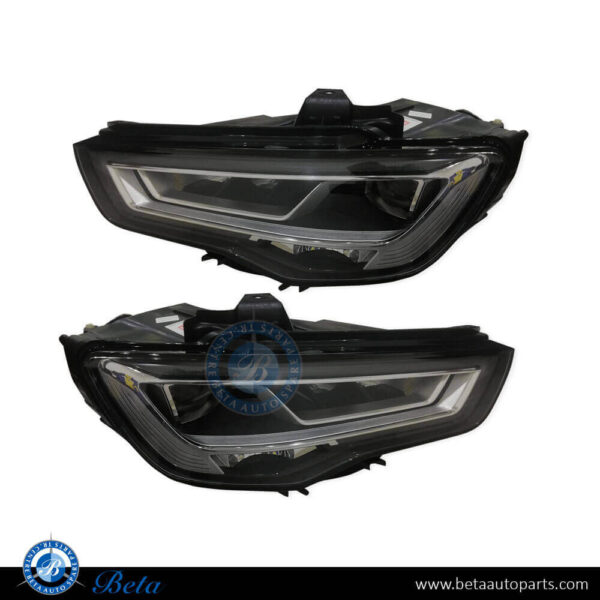 Audi A3 (2013-2016), Headlamp Upgrade from Xenon to 2020 LED Look, China, 8V0941043 / 8V0941044