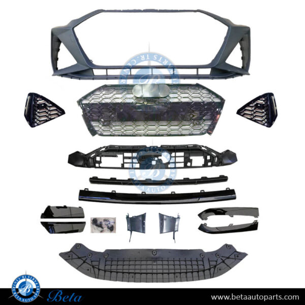 audi-a6-front-bumper-assembly-with-pdc-and-radiator-grille-rs6-look-china-spare-parts.jpg Audi A6 (2019-Up), Front Bumper RS6 Look with PDC, China, 4K8807065J