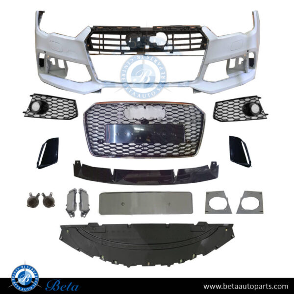 Audi A7 (2015-2018), Front Bumper RS7 Look, China, 4G8807065BR