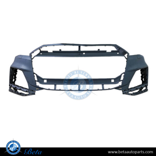 audi-q7-s-line-front-bumper-2020.jpg Audi Q7 S-Line (2020-2024), Front Bumper with PDC with Park Assist with Washer, China, 4M0807065AD