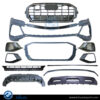 Audi Q8 S-Line (2019-Up), Front Bumper with Radiator Grille, China, 4M8807065B