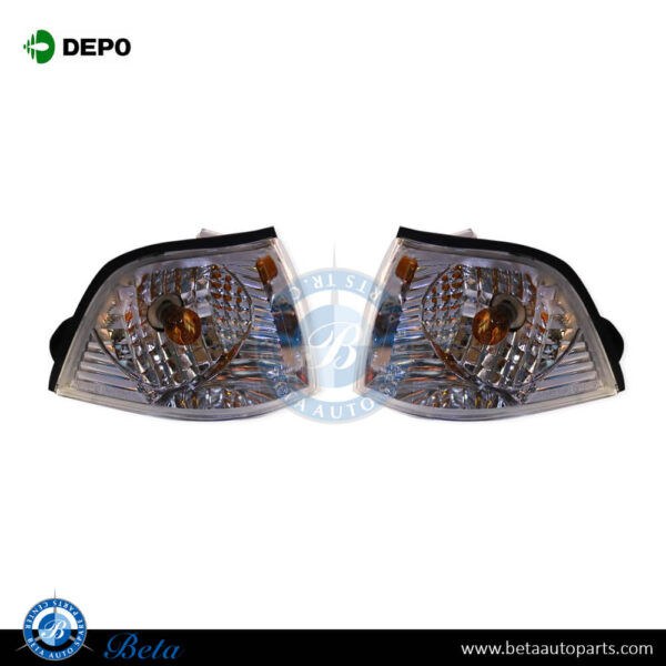 BMW 3 Series E36 (1991-1997), Corner Lamps for 2 Door (Crystal), Depo