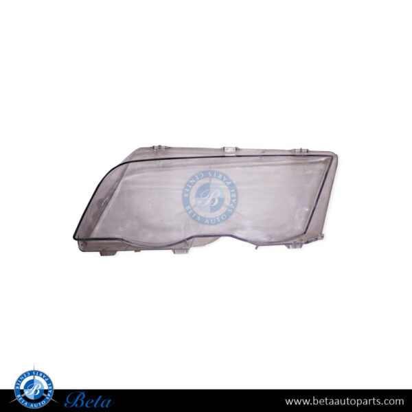 BMW 3 Series E46 (1998-2001), Headlamp Lens (Left), China, 63128380189