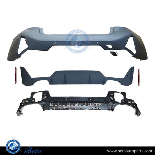 BMW 3 Series G20 LCI (2023-Up), Rear Bumper M340 with PDC with Park Assist, China