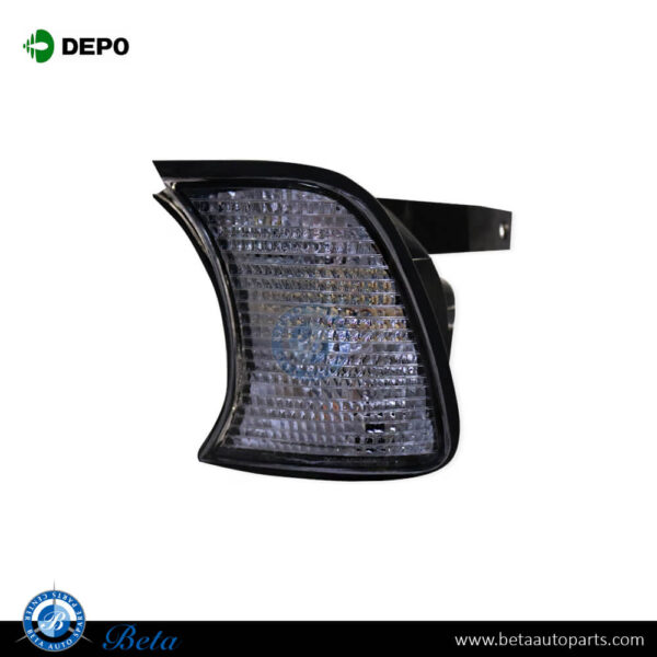 BMW 5 Series E34 (1988-1995), Corner Lamp - White (Left), Depo, 9404275