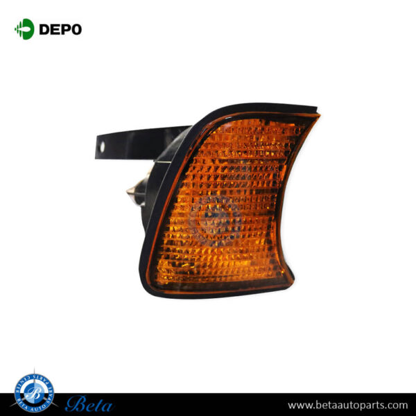 BMW 5 Series E34 (1988-1995), Corner Lamp - Yellow (Right), Depo, 1384034
