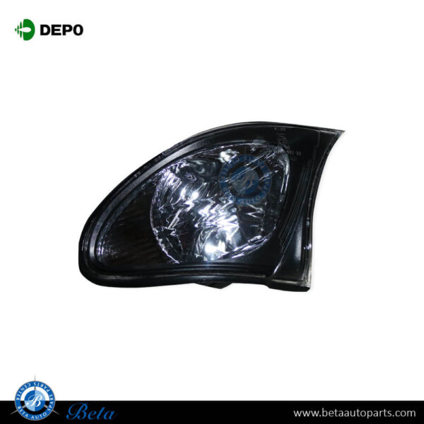 BMW 3 Series E46 LCI (2002-2004), Corner Lamp for 4 Door - Black (Left), Depo, 6914199 / 7165849