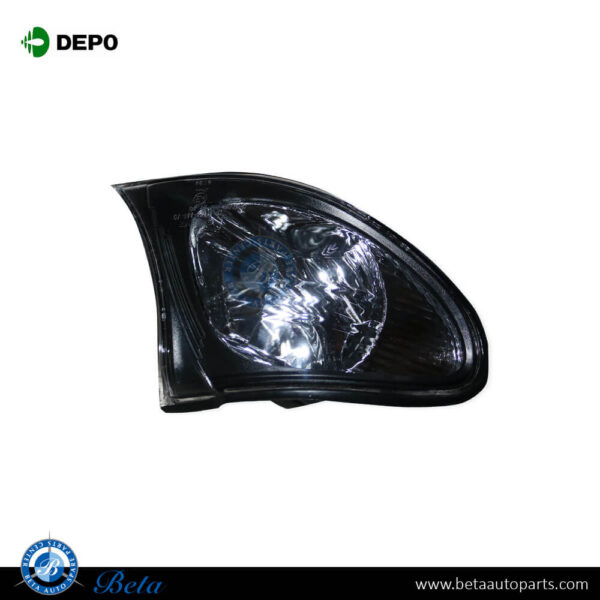BMW 3 Series E46 LCI (2002-2004), Corner Lamp for 4 Door - Black (Right), Depo, 6914200 / 7165850