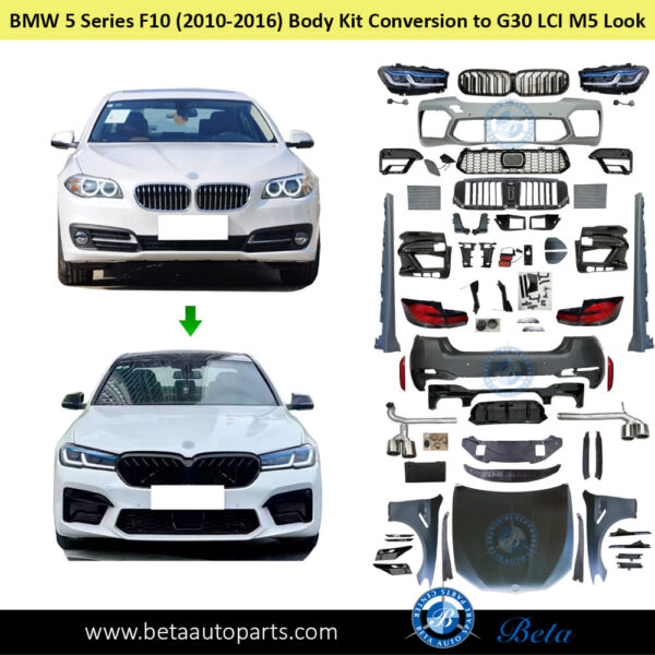 BMW 5 Series F10 (2010-2013), Body Kit Conversion Upgrade to G30 LCI M5 Look, China