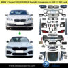 BMW 5 Series F10 LCI (2014-2016), Body Kit Conversion Upgrade to G30 LCI M5 Look, China