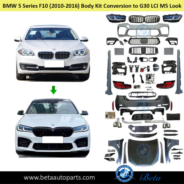 BMW 5 Series F10 LCI (2014-2016), Body Kit Conversion Upgrade to G30 LCI M5 Look, China