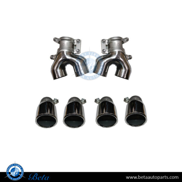 BMW 5 Series G30 (2017-2023), Exhaust Tips M5 Look (Silver), China, 18308631958 / 18308631959