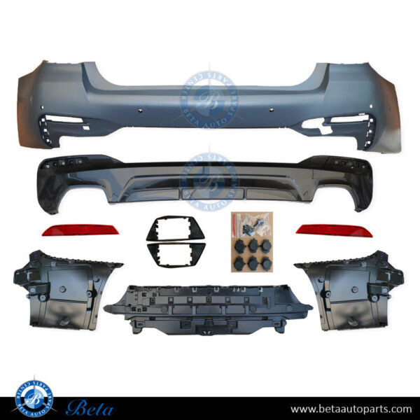bmw-5-series-g30-lci-rear-bumper-m-tek.jpg BMW 5 Series G30 LCI (2021-2023), Rear Bumper M-Tek with PDC with Park Assist, Taiwan