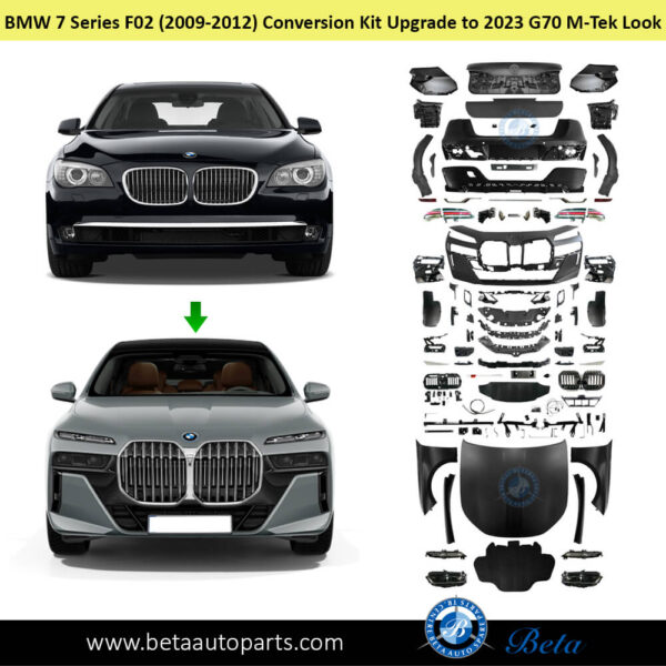 BMW 7 Series F02 (2009-2012), Body Kit Conversion Upgrade to G70 M-Tek Look, China