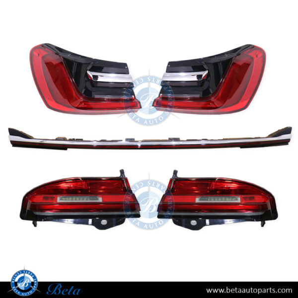 BMW 7 Series G11 / G12 (2016-2019), Tail Lamps Upgrade to 2020 LCI Look, China, 63217342963 / 63217342964 / 63217342967 / 63217342964