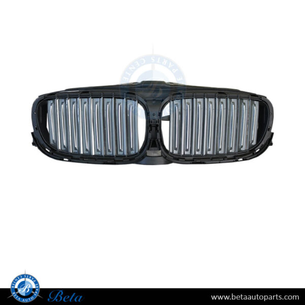 BMW 7 Series G11 / G12 (2016-2019), Top Air Flaps for Exterieur Pure Excellence (Gray and Chrome), China, 51137497207 / 51137473505