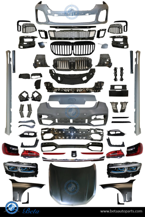 BMW 7 Series G12 (2016-2019), Body Kit Conversion Upgrade to 2020 LCI M Look, China