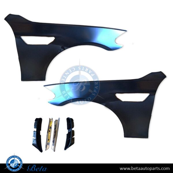 bmw-f10-fender-m5-look-with-air-vent.jpg BMW 5 Series F10 (2010-2016), Front Fender M5 Look with Air vents with LED, Taiwan, 41357844701 / 41357844702