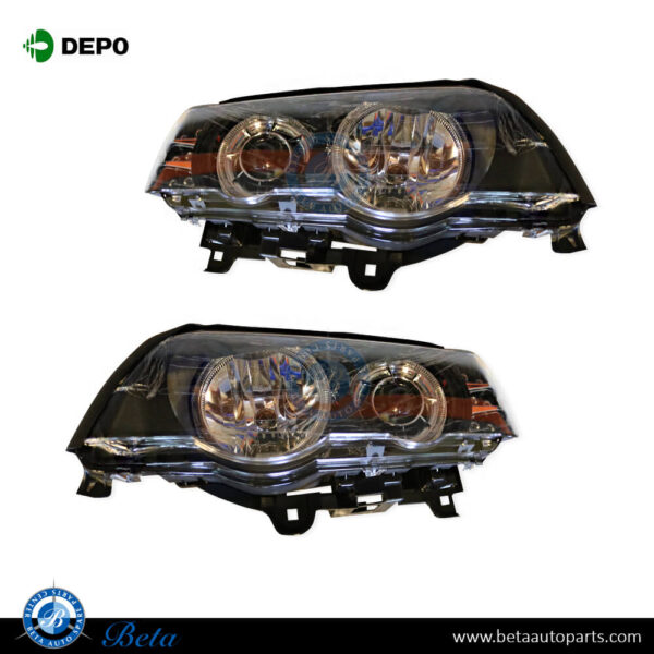 BMW X5 E53 (2000-2003), Headlamp LED (Black), Depo