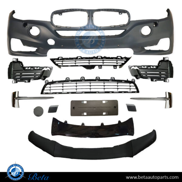 BMW X5 F15 (2014-2018), Front Bumper with Hole without LED Fog Lamp, China