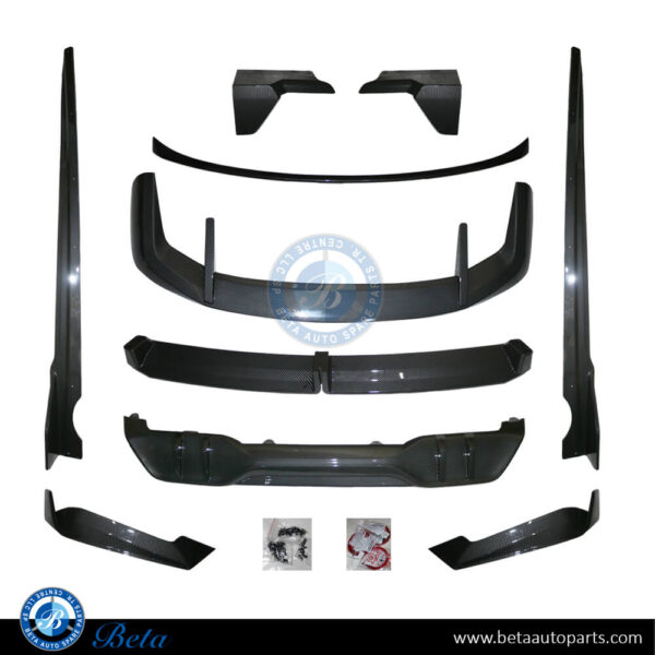 BMW X5 G05 LCI (2024-Up), Spoiler Kit Black Knight Look for M-Tek (Carbon), China