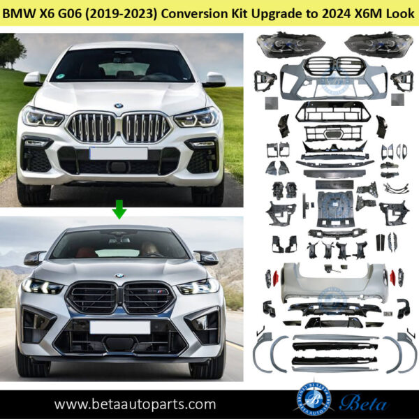BMW X6 G06 (2019-2023), Body Kit Conversion Upgrade to 2024 X6M Look, China