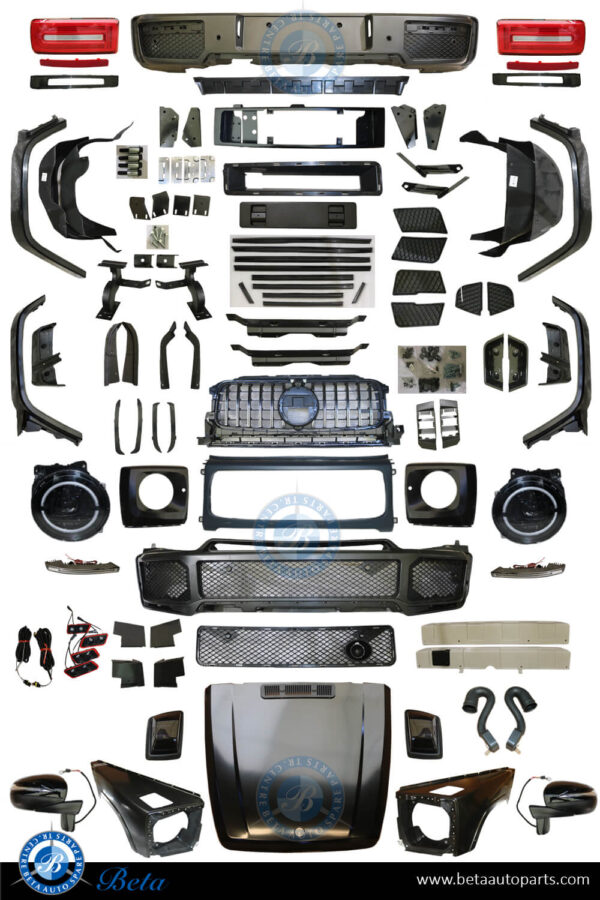 Mercedes G-Class W463 (1992-2017), Body Kit Conversion Upgrade to 2018 BBS OE Size with Hood with Fenders, China