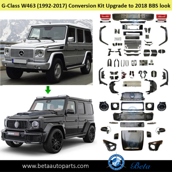 g-class-w463-body-kit-conversion-upgrade-to-brabus-look-oe-size-after-fixing.jpg Mercedes G-Class W463 (1992-2017), Body Kit Conversion Upgrade to 2018 BBS OE Size with Hood with Fenders, China