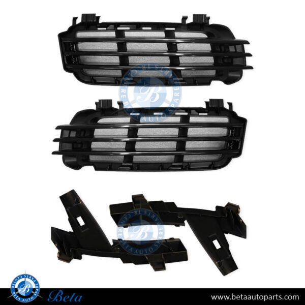 Range Rover Vogue (2013-2017), Fog Lamp Cover Set with Moulding with Support Bracket, China, LR046709 / LR046708