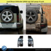 Land Rover Defender (2020-Up), Tail Lamps X Look (Black), China, LR147948 / LR147945
