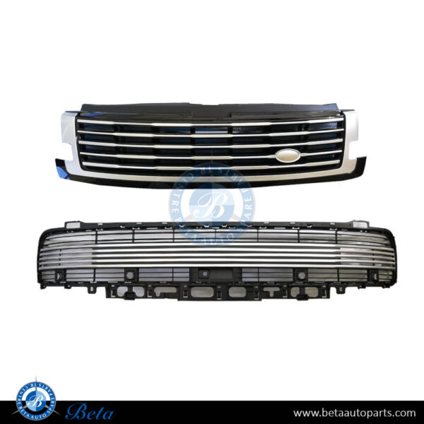 Range Rover Vogue (2013-2017), Radiator Grille and Bumper Grille Upgrade to 2023 SV Look, China, LR165093