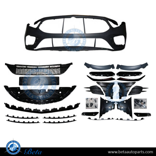mercedes-a-class-w177-front-bumper-a35-complete.jpg Mercedes A-Class W177 (2019-2022), Front Bumper AMG A35 with Park Assist, Taiwan, 1778802304