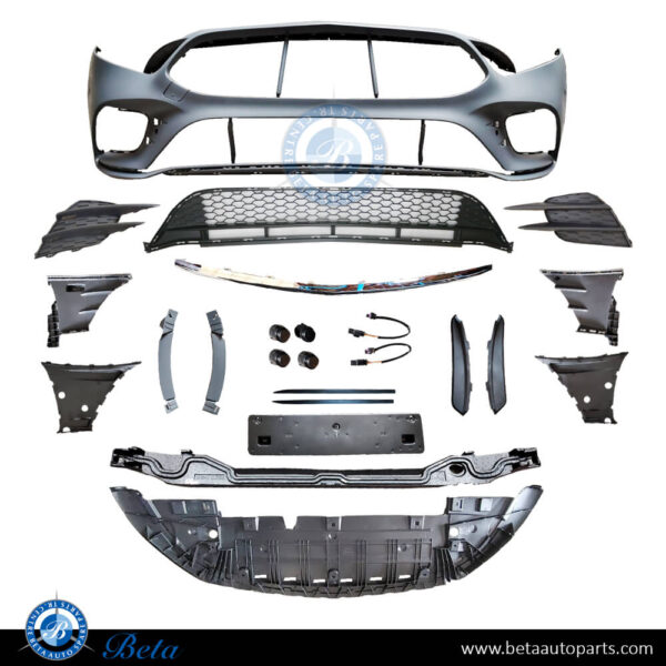 mercedes-a-class-w177-front-bumper-normal-amg-with-park-assist-without-acc-silver_jpg.jpg Mercedes A-Class W177 (2019-2022), Front Bumper Normal AMG with Park Assist without ACC (Silver), Taiwan