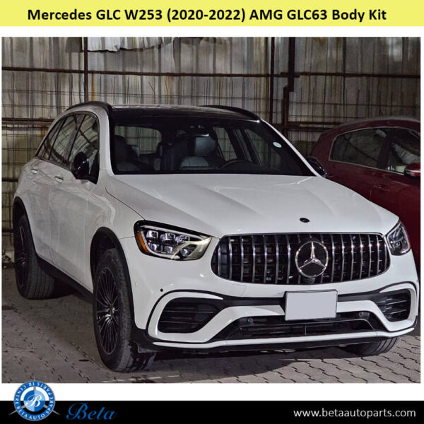 mercedes-amg-glc63-body-kit-2020-complete-front.jpg Mercedes GLC-Class W253 (2020-2022), Body Kit AMG GLC63 with PDC with Silver Moulding, Taiwan