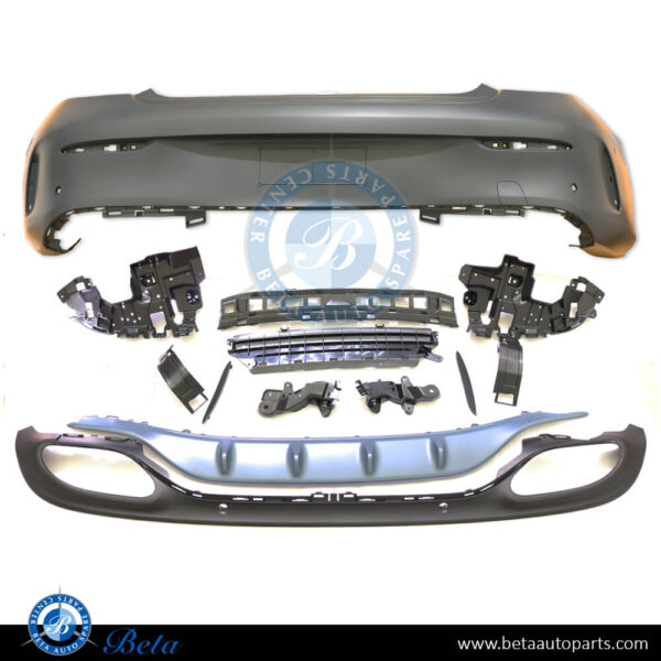 Mercedes C-Class Coupe C205 (2015-2018), Rear Bumper Normal AMG with PDC, Taiwan, 2058808803