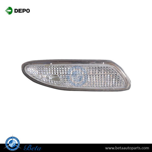 Mercedes C-Class W203 (2001-2007), Front Bumper Reflectors (Crystal), Depo