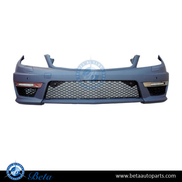 mercedes-c-class-w204-front-bumper-c63-look.jpg Mercedes C-Class W204 (2011-2014), Front Bumper with PDC C63 Look, Taiwan, 2048808847