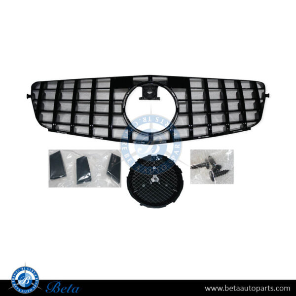 mercedes-c-class-w204-radiator-grille-gt-look-black.jpg Mercedes C-Class W204 (2008-2014), Radiator Grille GT Look (Black), China
