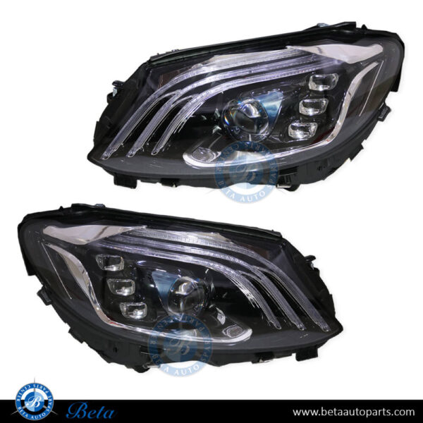 mercedes-c-class-w205-headlamp-upgrade-to-s-class-w222-look.jpg Mercedes C-Class W205 (2015-2021), Headlamps Upgrade To W222 Headlamp Look, China, 2058200161 / 2058200261
