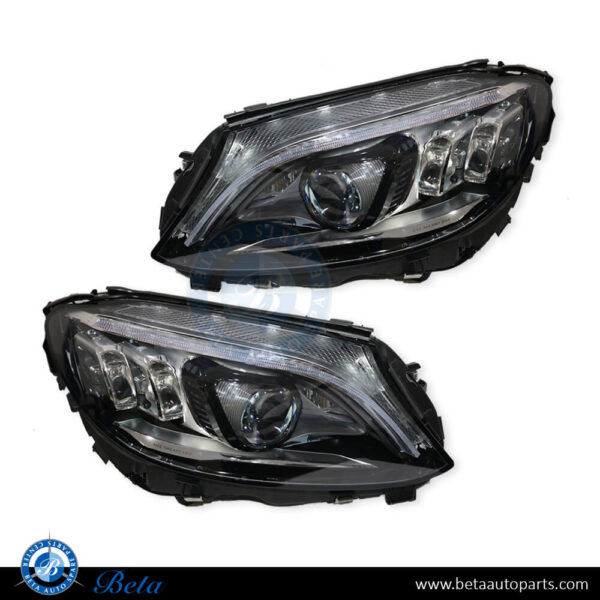 mercedes-c-class-w205-headlight-upgrade-2019-dynamic-led.jpg Mercedes C-Class W205 (2015-2018), Headlamp Upgrade from Normal to 2019 Dynamic LED Look (Blue LED), China, 2059066404 / 2059066504