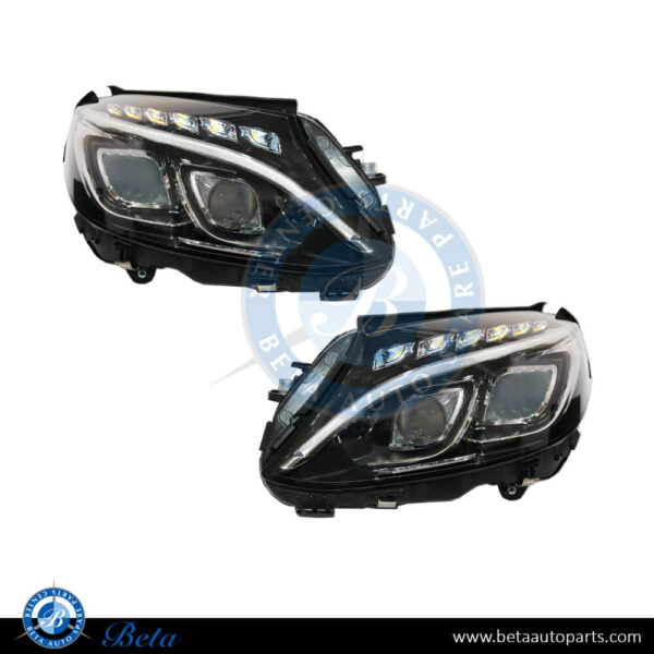 mercedes-c-class-w205-headlight-upgrade-from-normal-to-dynamic-led-for-2015-2018-models-spare-parts-1.jpg Mercedes C-Class W205 (2015-2018), Headlamp Upgrade to Dynamic LED, China, 2058202961 / 2058203061