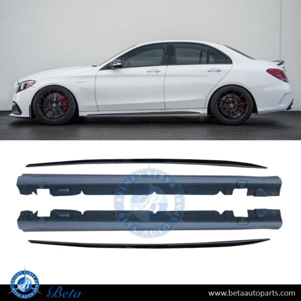 mercedes-c-class-w205-side-skirt-amg-c63-look-spare-parts.jpg Mercedes C-Class W205 (2015-2021), Side Skirts AMG C63, Taiwan, 2056981554 / 2056981654